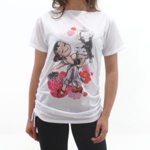 Camisão DDB Branco 474 Gitana com Rosas