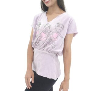 Blusa Plush M/C Rosa