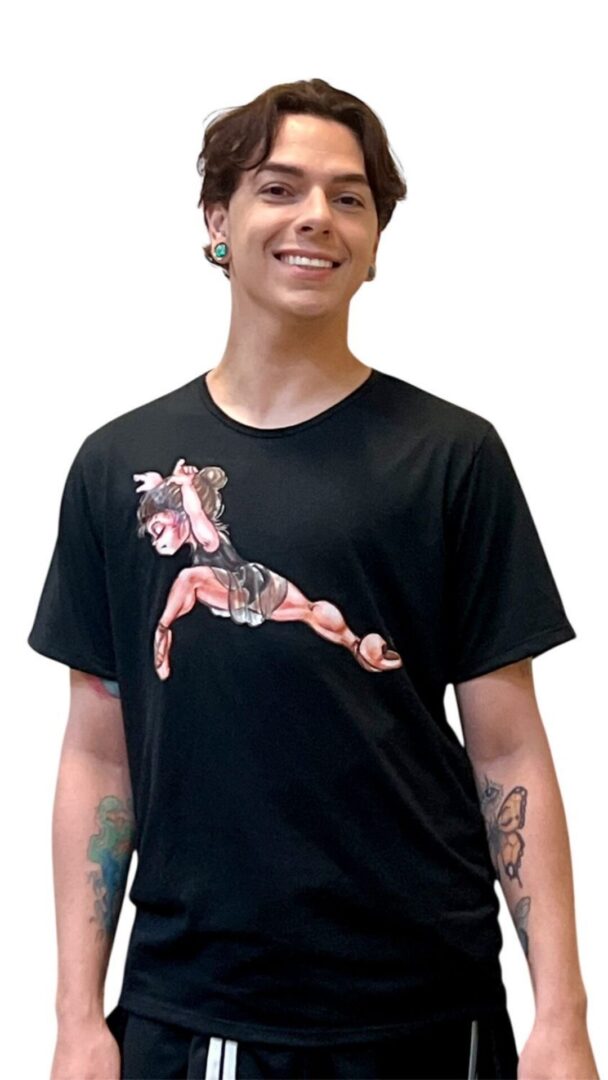 Camisa Básica Preta 525  DN Alongê