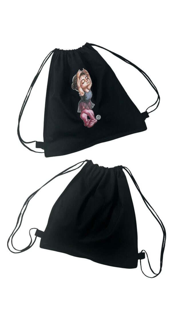 Mochila Saco Sarja Preta 391 DN Posições - Imagem 3
