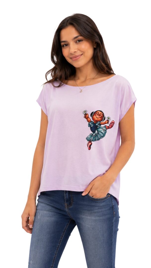 Blusa Fenda Lilás 053 DN Giselle