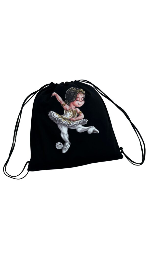 Mochila Saco Sarja Preta 347 DN Raymonda - Imagem 2